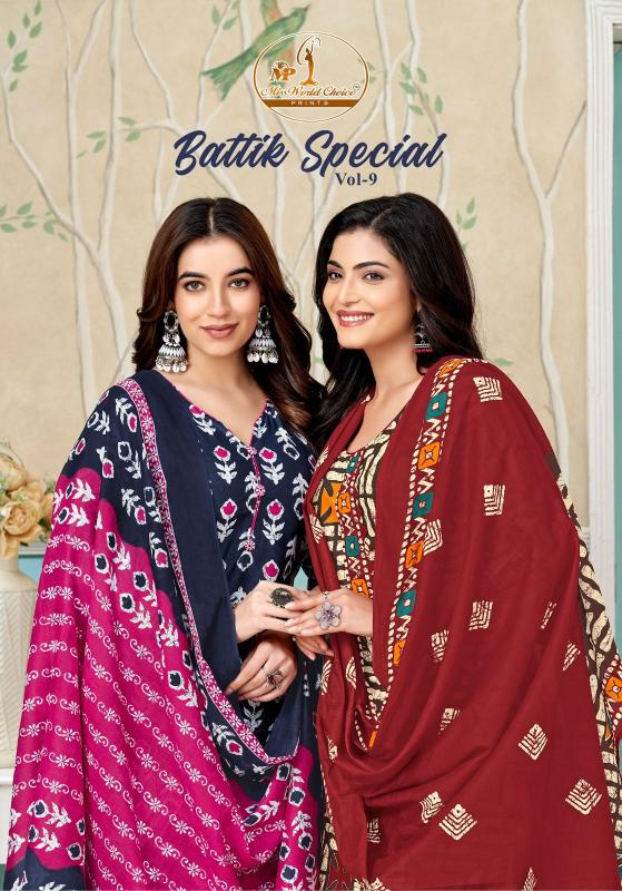 Miss World Battik Vol-9 – Readymade Patiyala Dress - Wholesale Catalog