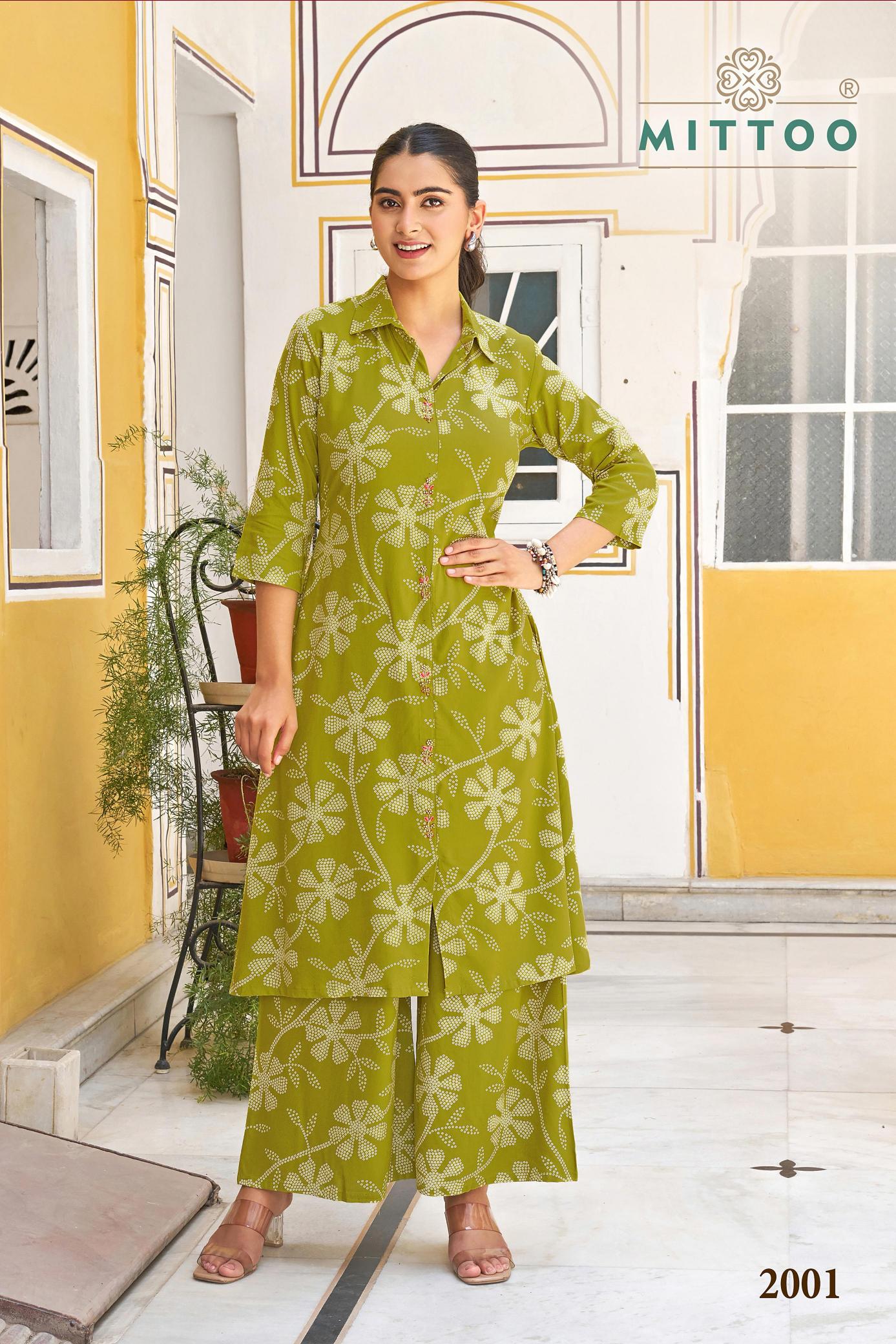 Mittoo Indrani catalog coord set manufacturers
