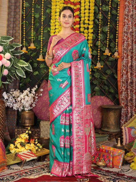 Mridula Silk by astita fancy designer SILK fabric saree wholesale with Fancy latkan 
