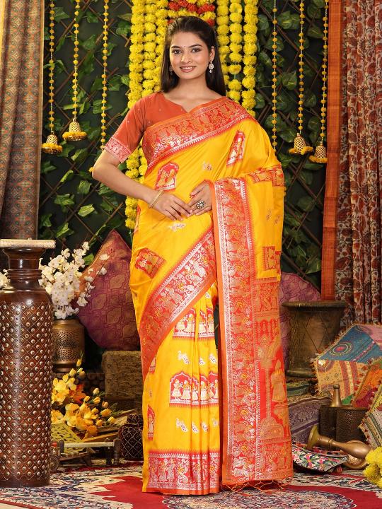 Mridula Silk by astita fancy designer SILK fabric saree wholesale with Fancy latkan 
