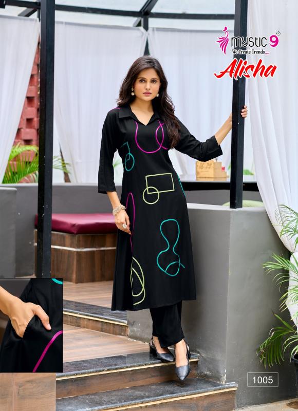 Mystic 9 Alisha vol 1 catalog co ord sets manufacturers in india