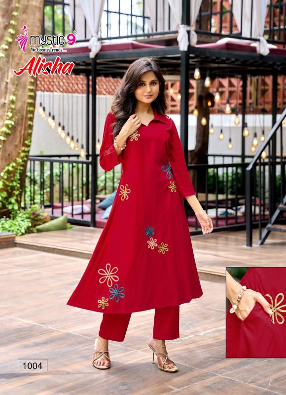 Mystic 9 Alisha vol 1 catalog co ord sets manufacturers in india