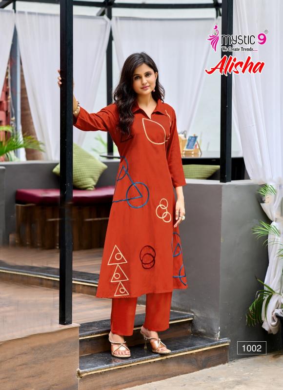Mystic 9 Alisha vol 1 catalog co ord sets manufacturers in india