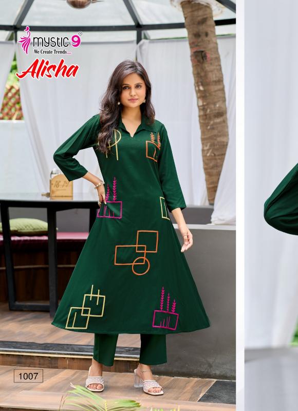 Mystic 9 Alisha vol 1 catalog co ord sets manufacturers in india