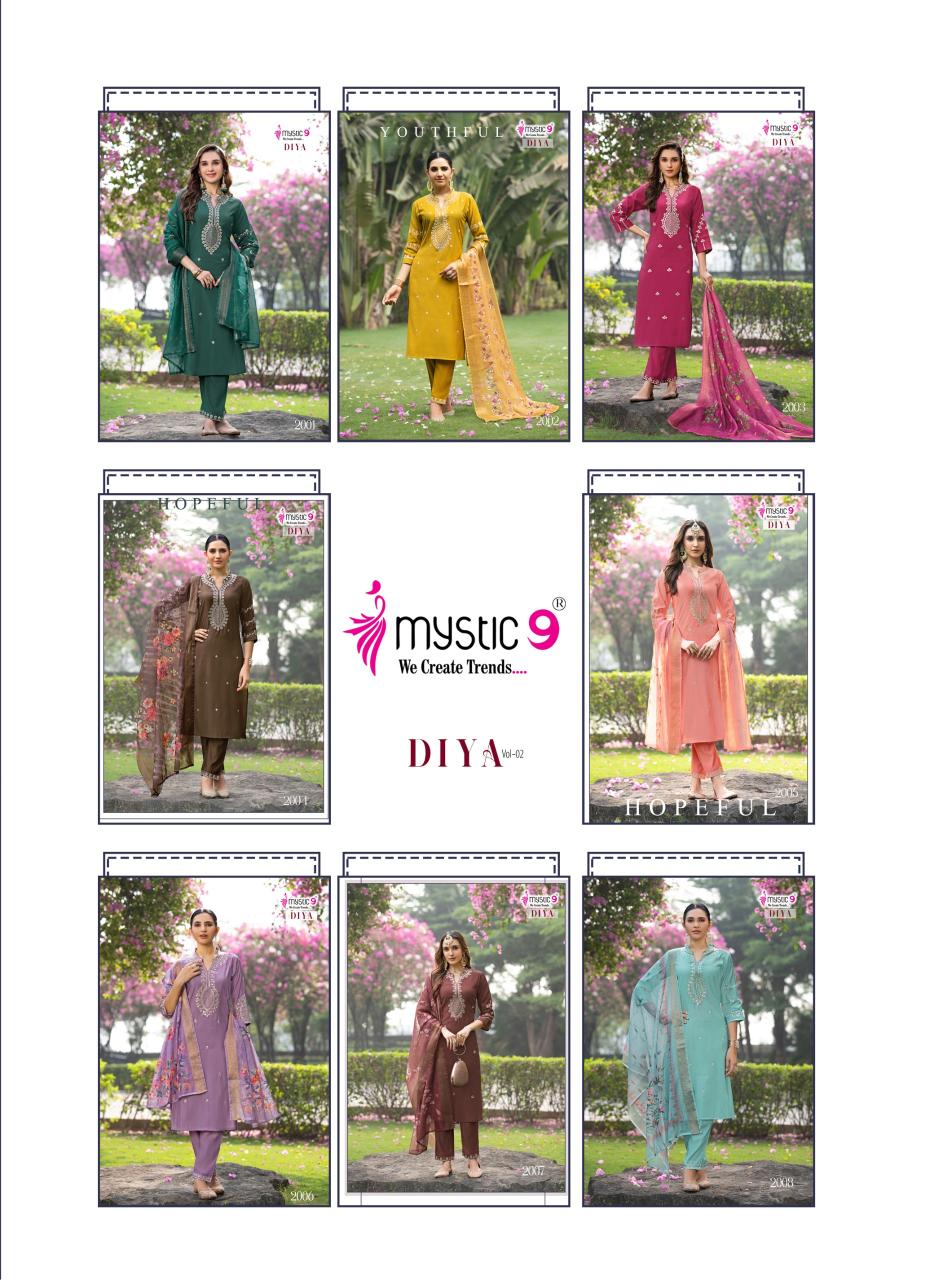 Mystic 9 Diya vol 2 catalog shop kurtis online india