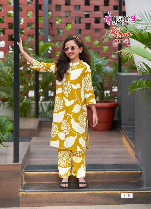 Mystic 9 Khushi Vol 2 catalog kids wear co ors set