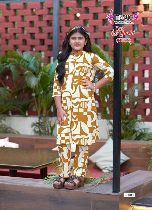 Mystic 9 Khushi Vol 2 catalog kids wear co ors set
