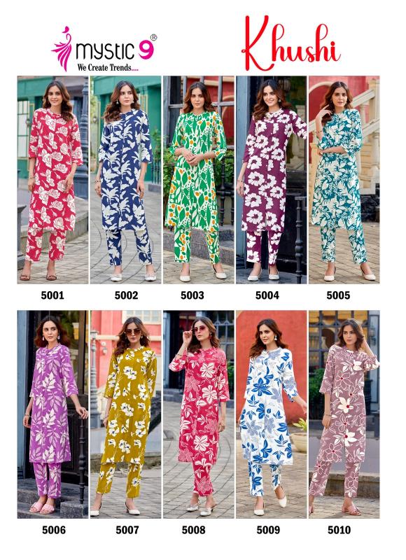Mystic 9 Khushi Vol 5 catalog coord set women under ₹1000