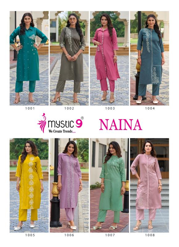 Mystic 9 Naina vol 1 catalog co ord set wholesale in mumbai