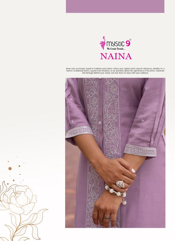 Mystic 9 Naina vol 1 catalog co ord set wholesale in mumbai