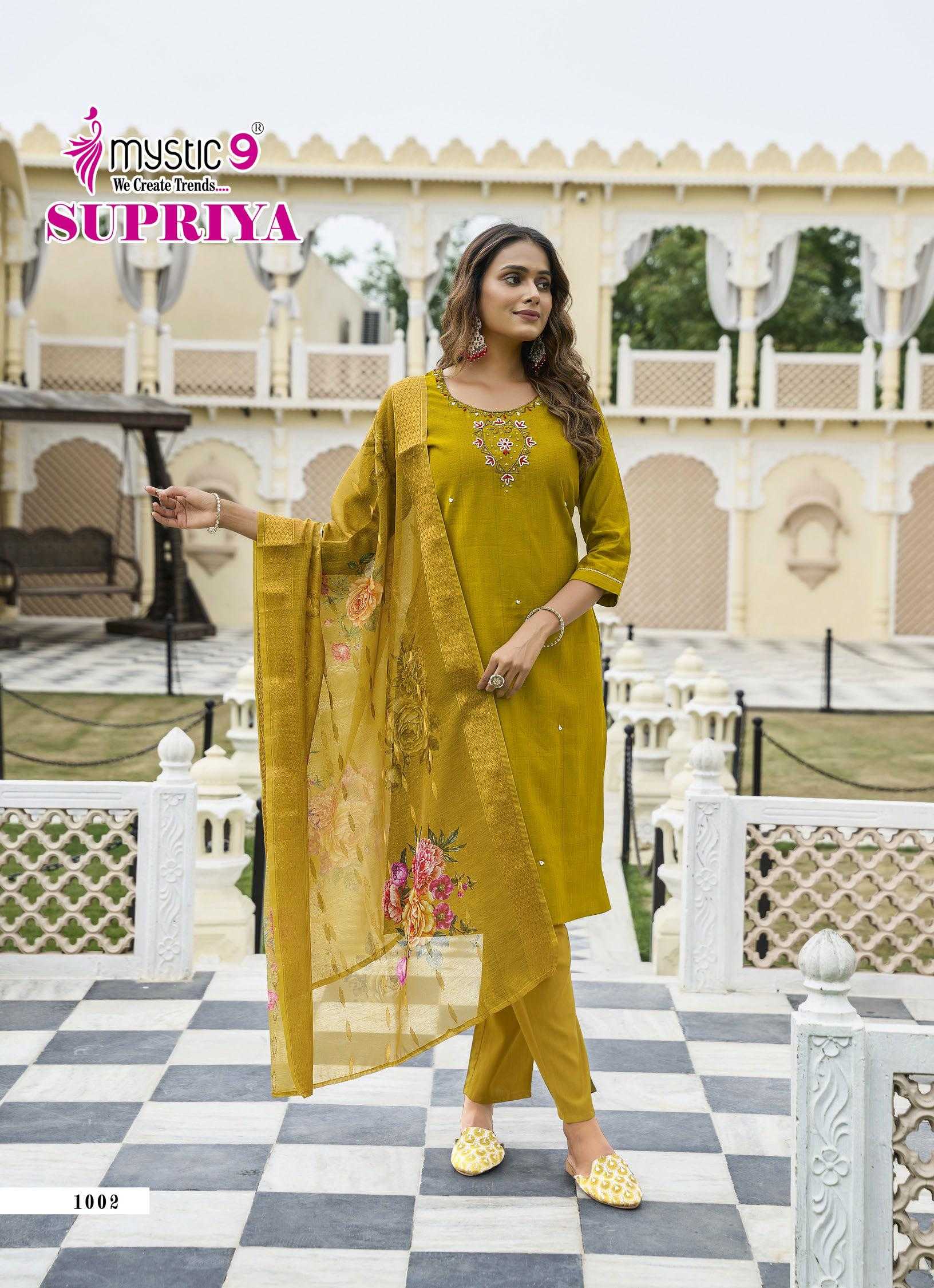 Mystic 9 Supriya vol 1 catalog kurti exporters in india 