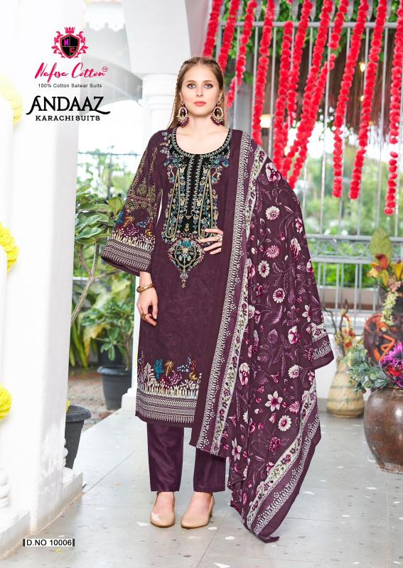 Nafisa Andaaz Karachi Suits vol 10 catalog pakistani suits wholesaler in india