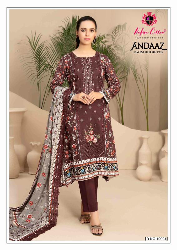 Nafisa Andaaz Karachi Suits vol 10 catalog pakistani suits wholesaler in india