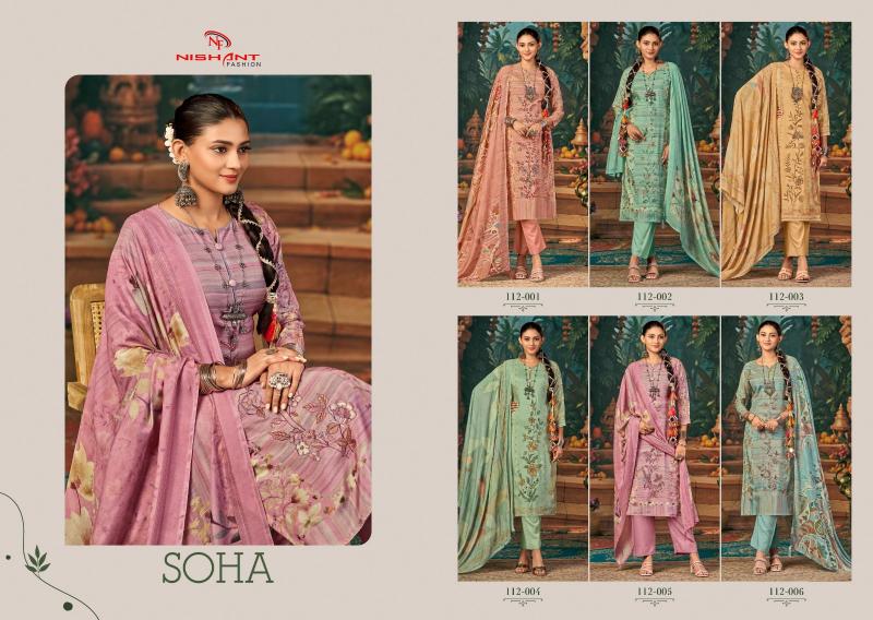 Nishant Soha catalog wholesaler dress material hyderabad