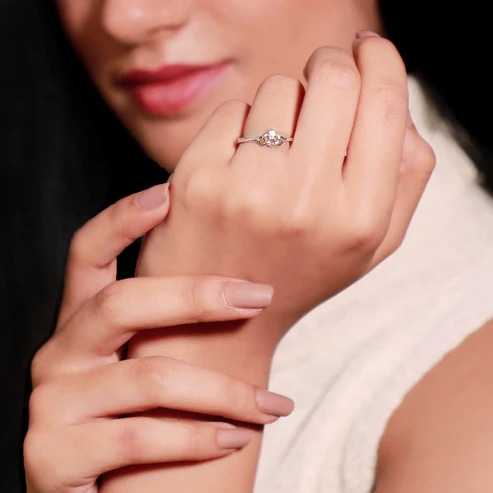 Nitya Chahats Silver Crowning Heart Ring