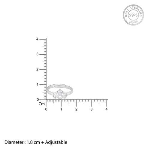 Nitya Chahats Silver Crowning Heart Ring