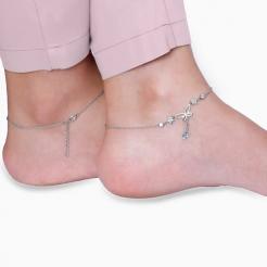 Nitya Silver Be A Butterfly Anklet