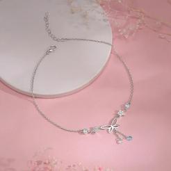 Nitya Silver Be A Butterfly Anklet