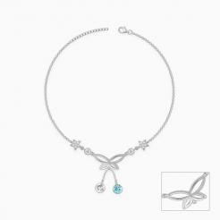 Nitya Silver Be A Butterfly Anklet
