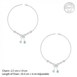 Nitya Silver Be A Butterfly Anklet