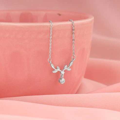Nitya Silver Branchful Necklace 