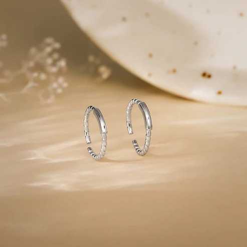 Nitya Silver Classic Shine Toe Rings
