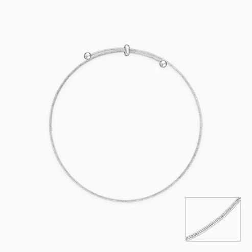 Nitya Silver Classic Slider Anklet