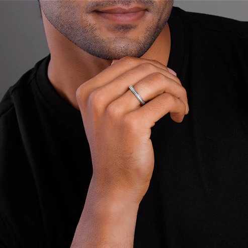 Nitya Silver Czar Ring For Him