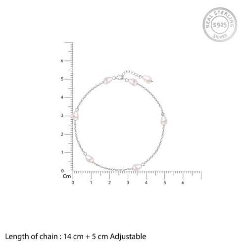 Nitya Silver Iridescent Pearl Bracelet