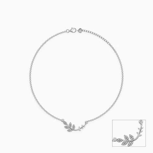 Nitya Silver Ivy Anklet