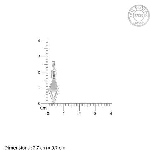 Nitya Silver Kite Pendant with Box Chain For Him 