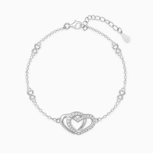 Nitya Silver Locked in Infinity Bracelet