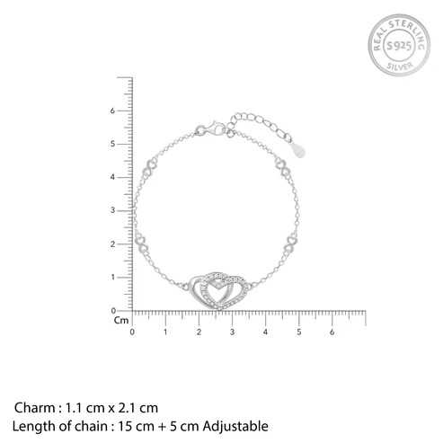 Nitya Silver Locked in Infinity Bracelet