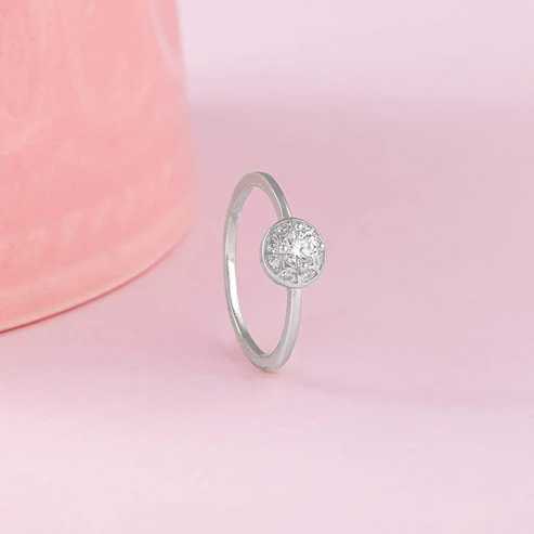 Nitya Silver Lovely Moments Ring