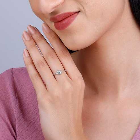 Nitya Silver Lovely Moments Ring
