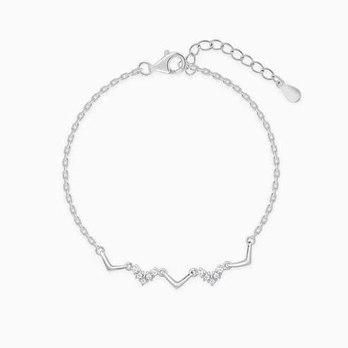 Nitya Silver Meandering Bracelet