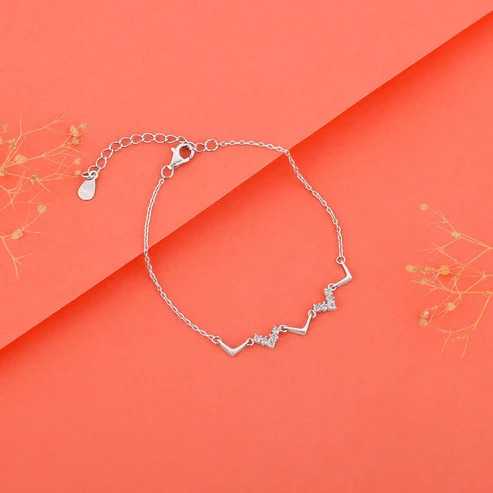 Nitya Silver Meandering Bracelet