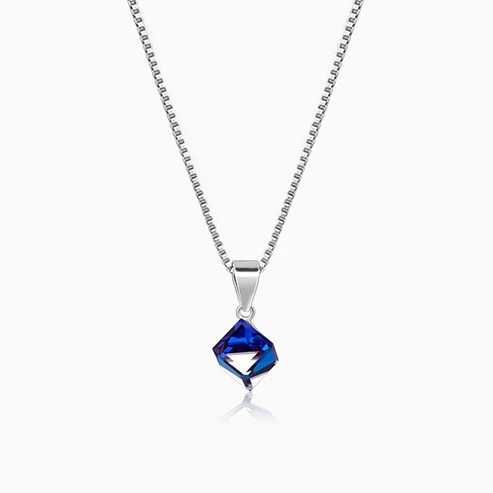 Nitya Silver Mystic Prism Pendant with Box Chain