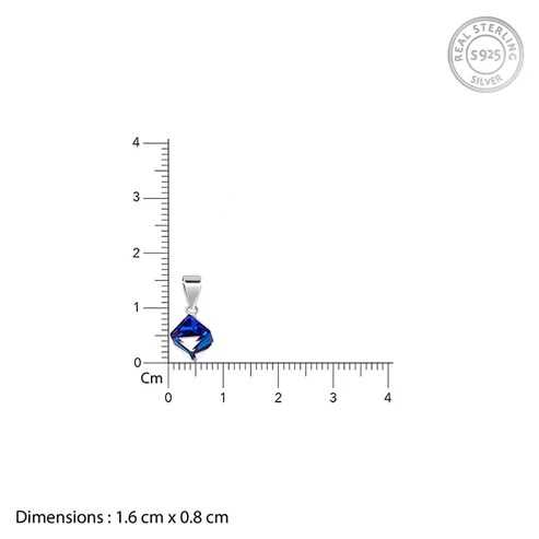 Nitya Silver Mystic Prism Pendant with Box Chain