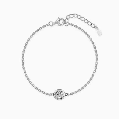 Nitya Silver Om Sphere Bracelet Rakhi