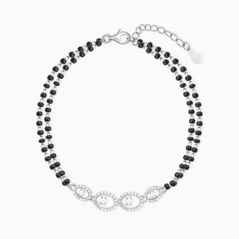 Nitya Silver Pearfection Mangalsutra Bracelet