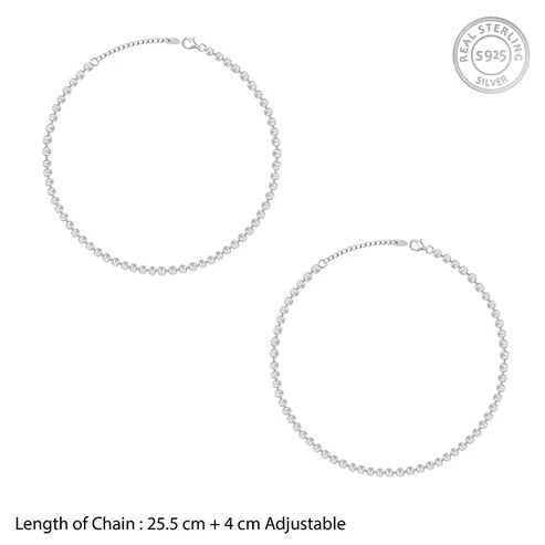 Nitya Silver Perfect Choice Anklet 