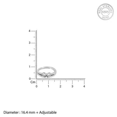 Nitya Silver Precious Heart Ring 