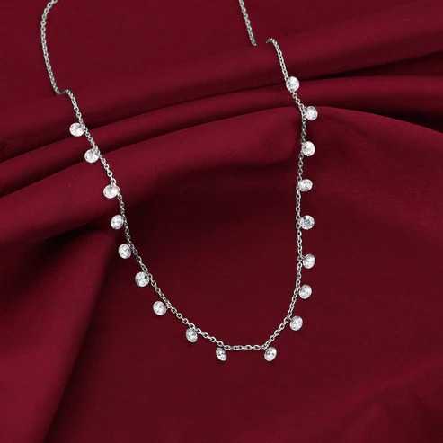 Nitya Silver Queens Necklace