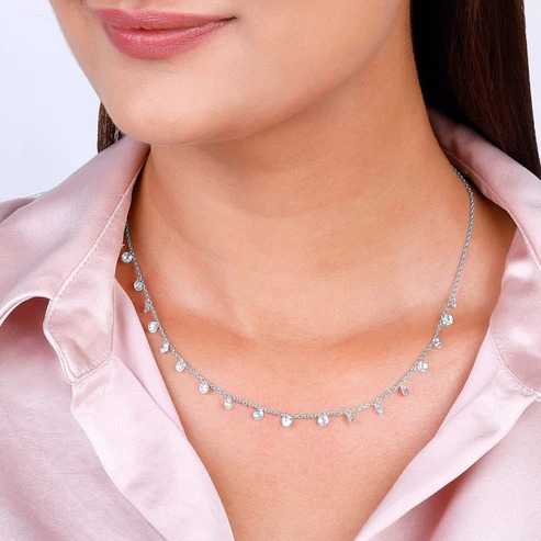 Nitya Silver Queens Necklace