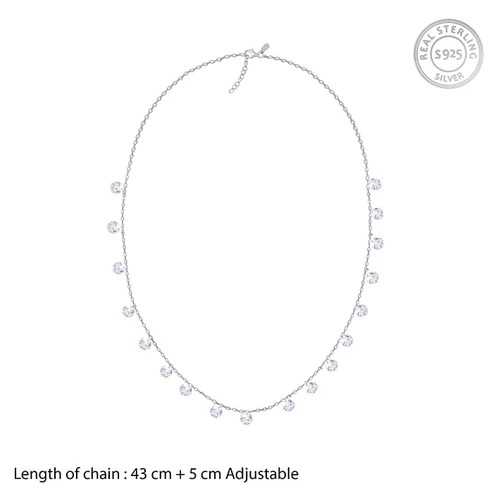 Nitya Silver Queens Necklace