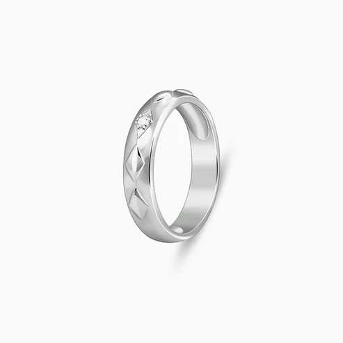Nitya Silver Timeless Ring For Him