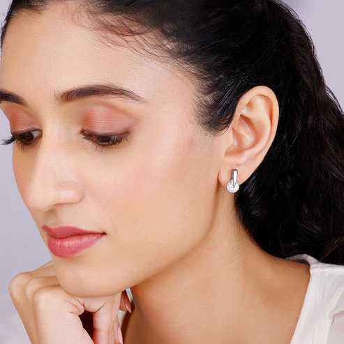 Nitya Zircon Twirl Earring