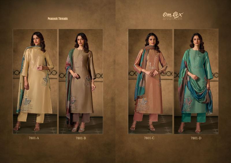 Omtex Peacock Threads catalog wholesale indian salwar kameez