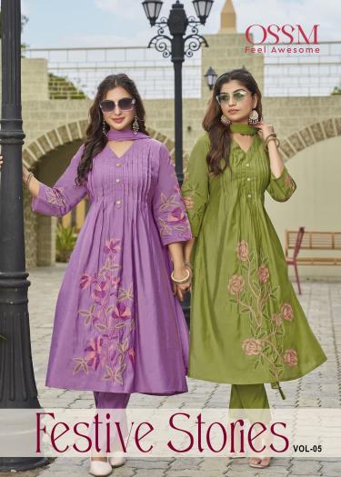 Ossm Festive Stories Vol 5 catalog branded kurti wholesale in delhi